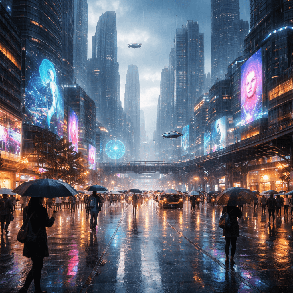 futuristic city complex prompt understanding