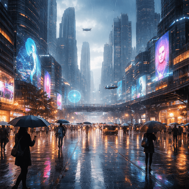 futuristic city complex prompt understanding