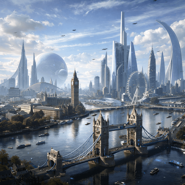 futuristic london