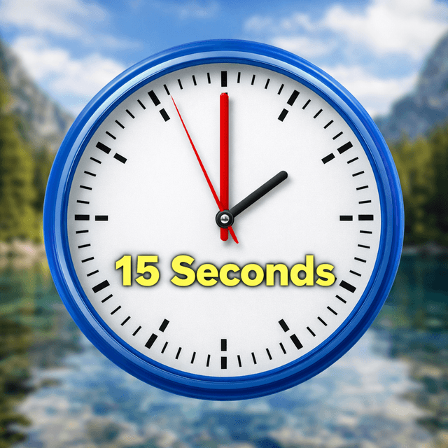 fast AI video generation example with clock